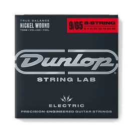 DUNLOPST Jeu de cordes électrique Nickel 8 cordes Light 9-65