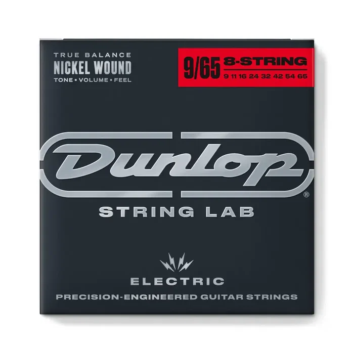 Dunlopst Nickel Light 9-65 – Cordes pour guitare électrique (8 jeux)