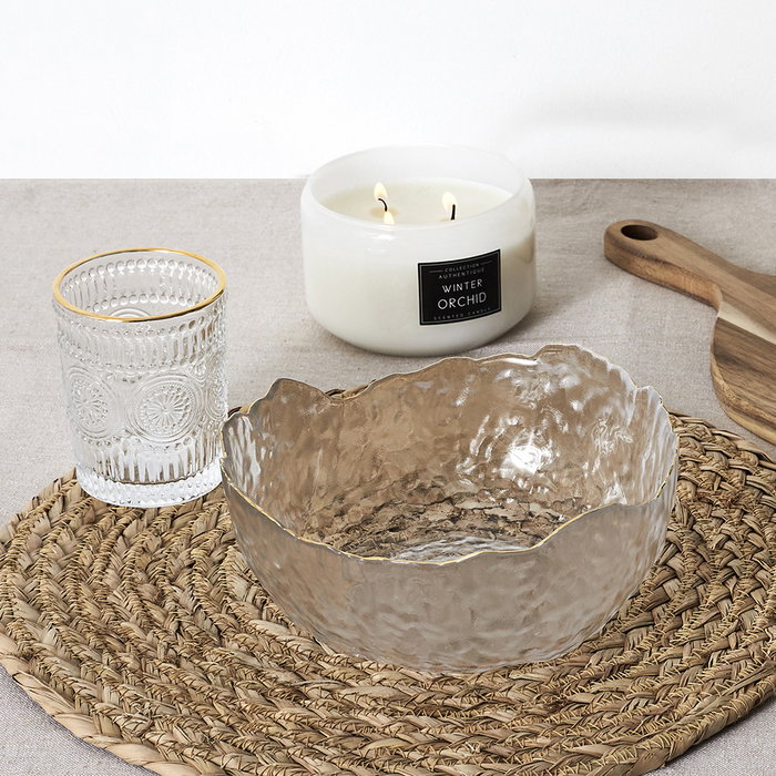 Home Deco Factory Verre Mirage avec rebord doré 250 ml Home Deco Factory Verre Mirage avec rebord doré 250 ml