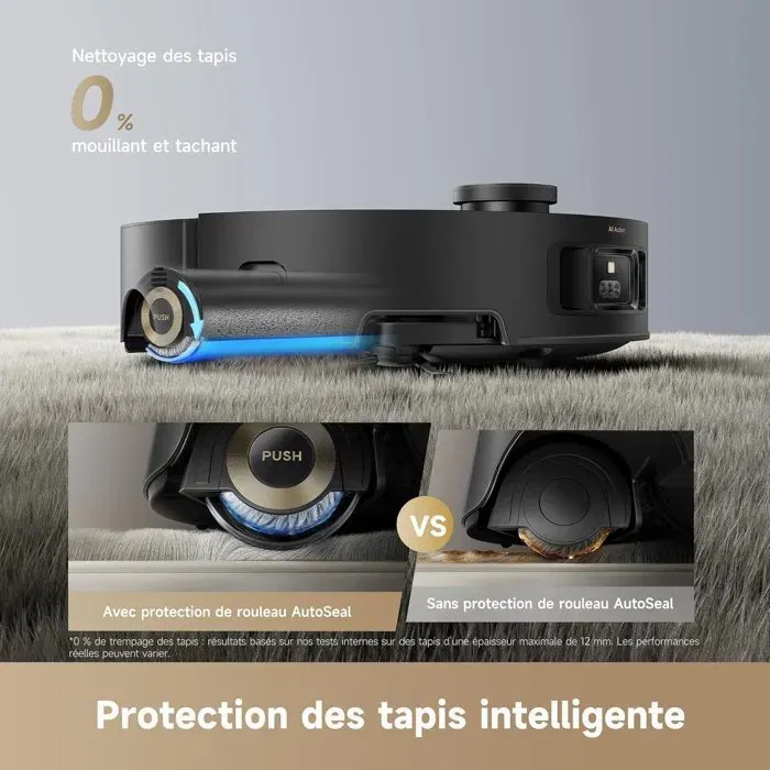 Dreame Aqua 10 Ultra Roller Complete Robot Aspirateur Laveur - Nettoyage automatique du rouleau - 30 000 Pa d'aspiration - Évitement d'obstacles - Design noir Dreame Aqua 10 Ultra Roller Complete Robot Aspirateur Laveur - Nettoyage automatique du rouleau - 30 000 Pa d'aspiration - Évitement d'obstacles - Design noir