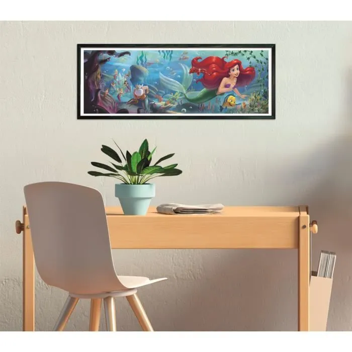 Clementoni Compact - Puzzle Panorama 1000 Pièces La Petite Sirène (98 x 33 cm) avec Poster Clementoni Compact - Puzzle Panorama 1000 Pièces La Petite Sirène (98 x 33 cm) avec Poster