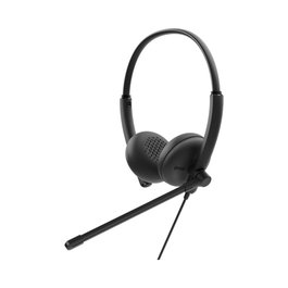 Dell WH125 Casque Filaire USB-C Noir - Casque supra-auriculaire avec Microphone pour Appels et Musique