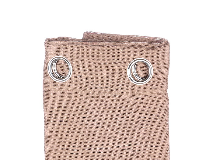 Giftdecor Cortine marron relief en tissu 100% polyester 24x5x26 cm (Set de 6)