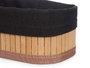 Kipit Set de 3 Organisateurs en Bambou Noir 24x11x15 cm avec Tailles Moyenne et Petite (Set de 12)