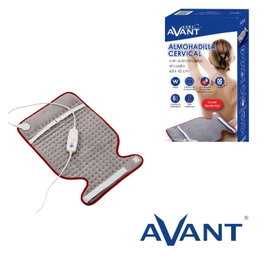AVANT Almohadilla eléctrica cervicale 63x42cm avec maintien pour le cou, 3 températures, 100W