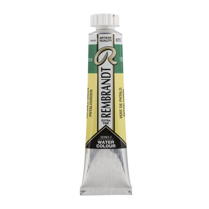 Rembrandt Aquarelle Tube 20 ml Vert Phtalo 675 Rembrandt Aquarelle Tube 20 ml Vert Phtalo 675