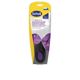 Scholl Semelles Anti-Douleur Fasciite Plantaire Technologie In-balance 3 en 1 Taille L 42,5-45