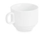 VESSIA Taza Porcelana Apilable 220 ml Blanco