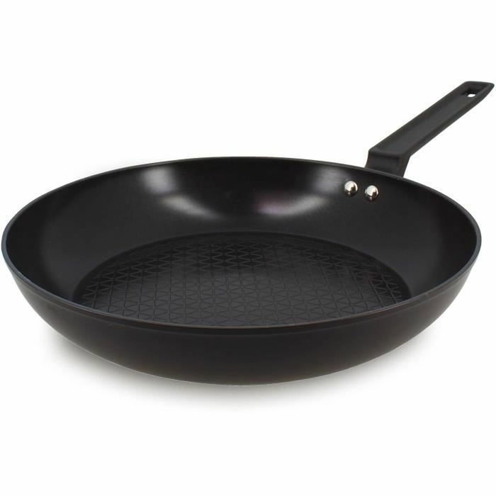 Menastyl Poêle en aluminium forgé 28 cm Noir