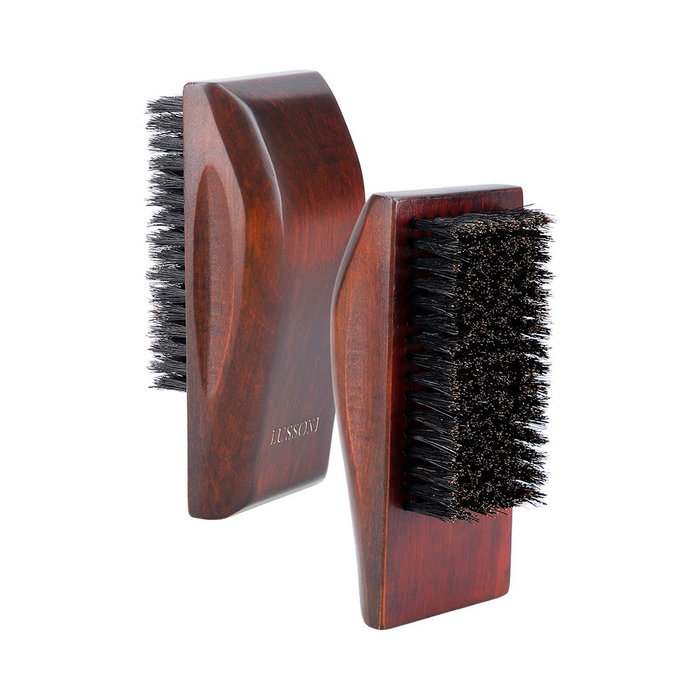 Lussoni Brosse pour Barbe en Poils de Sanglier et Bois d'Érable Naturel