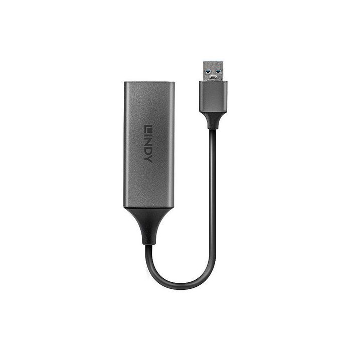 Lindy Convertisseur USB 3.0 vers Ethernet Gigabit RJ45, Adaptateur pour Ordinateur Portable et Ultrabook, Sans Alimentation Externe Nécessaire