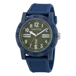 Nautica NAPATS305 - Montre Homme Bleue et Verte
