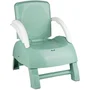 Thermobaby GUSTO Rehausseur de chaise évolutif 2-en-1 pour enfant, transportable - Vert Sauge (6 mois à 50 kg)