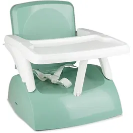 Thermobaby GUSTO Rehausseur de chaise évolutif 2-en-1 pour enfant, transportable - Vert Sauge (6 mois à 50 kg)