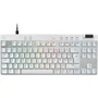 Logitech G PRO X TKL Rapid - Clavier gamer mécanique filaire AZERTY à touches analogiques magnétiques RVB - Format TKL (sans pavé numérique) - Blanc