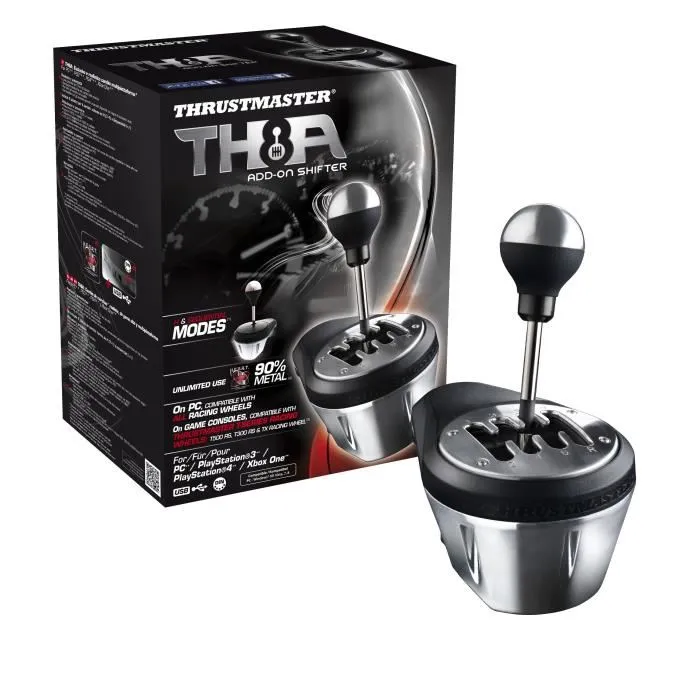 Thrustmaster 4060059 TH8A Levier de Vitesses Add-On - Noir