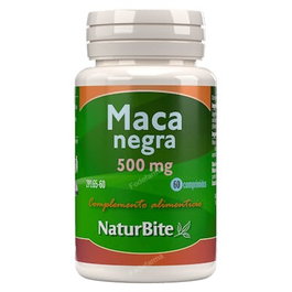 Naturbite Maca Negra 500Mg 60 Comprimés - Complément Alimentaire Maca Racine