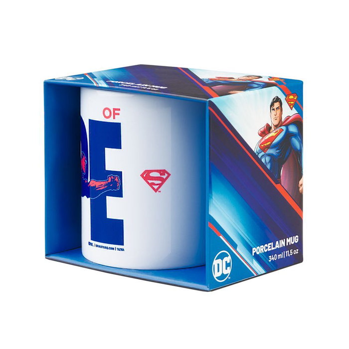 ERIK Tasse Superman DC Comics en céramique 350 ml - Lavable au lave-vaisselle et micro-ondes