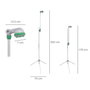 WOLFPACK LINEA PROFESIONAL Douche de jardin portable Saturnia avec trépied