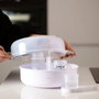 Alecto BW-04 Stérilisateur de Biberons pour Micro-ondes, Blanc