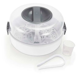 Alecto BW-04 Stérilisateur de Biberons pour Micro-ondes, Blanc