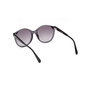 Max & Co MO0084 20B Lunettes de Soleil Femme Rondes Grises Monture Grise Verres Gris Fumé Dégradé 55mm