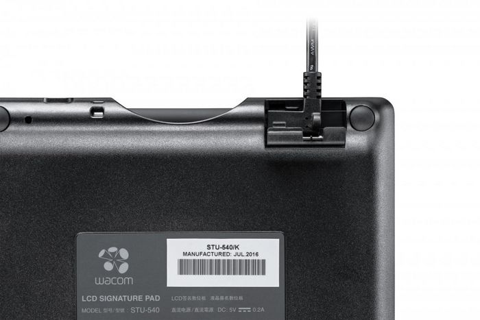 Wacom STU-540-CH2 Tablette de capture de signatures sans fil pour signatures électroniques, noire