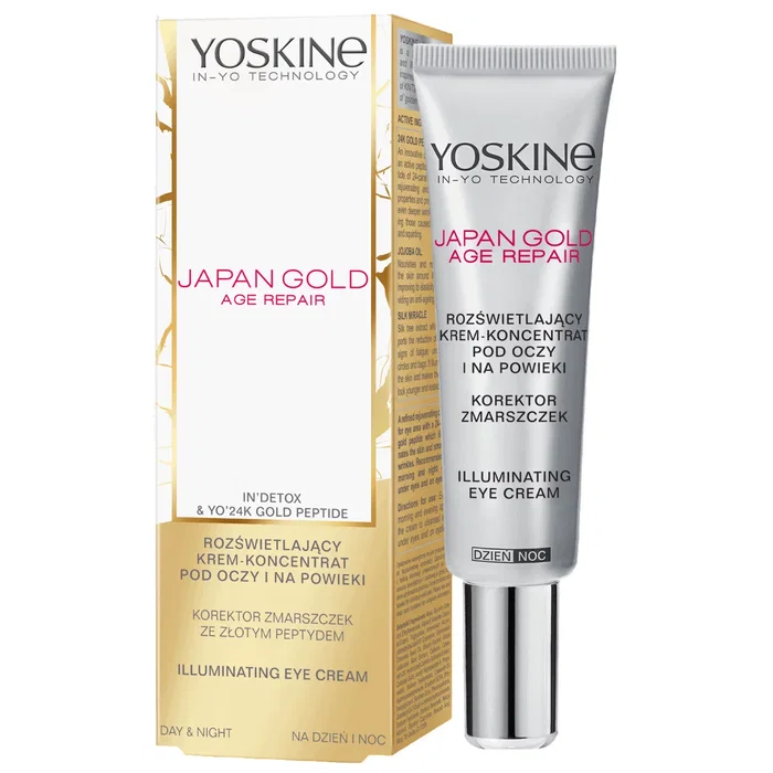 Yoskine Japan Gold Crème pour les yeux Éclairante Jour & Nuit 15 ml