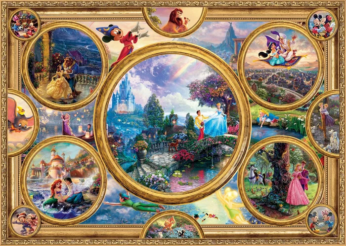 Schmidt Spiele - Puzzle Disney Dreams Collection - 2000 pièces - À partir de 14 ans - Illustrations colorées des personnages Disney Schmidt Spiele - Puzzle Disney Dreams Collection - 2000 pièces - À partir de 14 ans - Illustrations colorées des personnages Disney