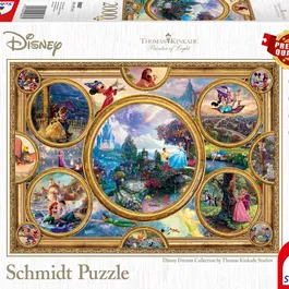 Schmidt Spiele - Puzzle Disney Dreams Collection - 2000 pièces - À partir de 14 ans - Illustrations colorées des personnages Disney