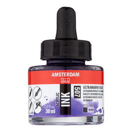 Amsterdam Peinture Acrylique Bleu Outremer Violet 507, 30 ml