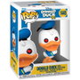 FUNKO - Figure Pop Disney - 90e Anniversaire - Donald Duck avec Yeux en Cœur - Figurine Vinyl 9 cm