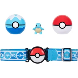 Pokemon Ceinture Poké Ball avec figurine Carapuce et 2 Poké Balls