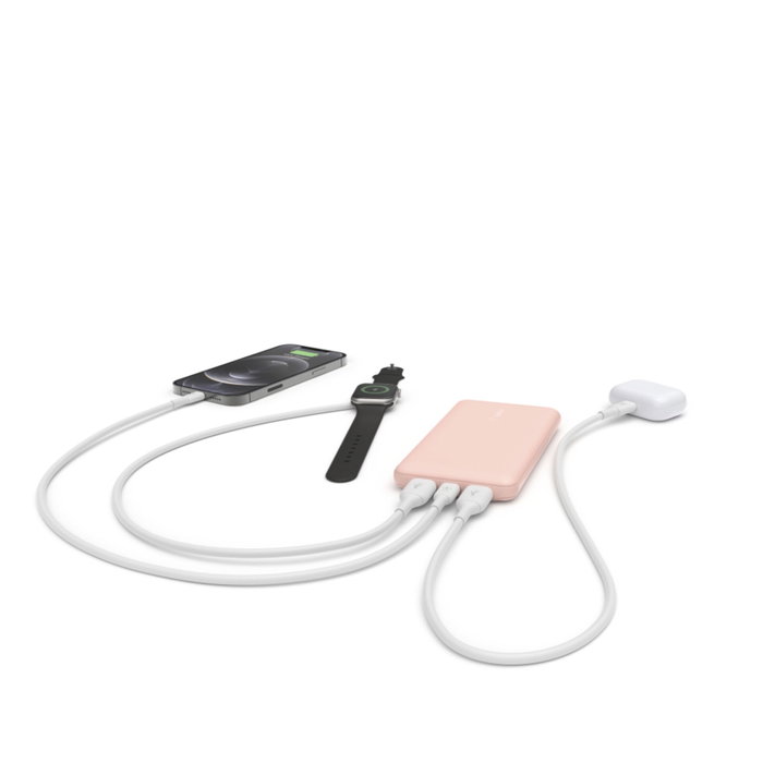Belkin Batterie externe 10 000 mAh Rose Belkin Batterie externe 10 000 mAh Rose