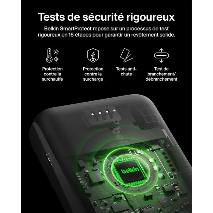 Belkin Batterie Externe USB-C 10 000 mAh Rose - Recharge Haute Capacité Portable