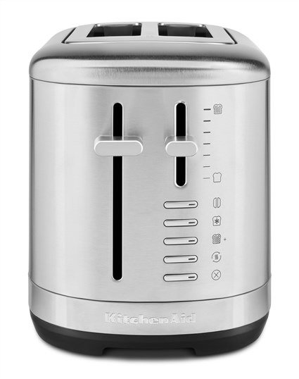 KitchenAid 5KMT2109 ESX - Grille-pain pour 2 tranches, design extra-large avec contrôle de température, en acier inoxydable - 7 niveaux de doré KitchenAid 5KMT2109 ESX - Grille-pain pour 2 tranches, design extra-large avec contrôle de température, en acier inoxydable - 7 niveaux de doré
