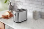 KitchenAid 5KMT2109 ESX - Grille-pain pour 2 tranches, design extra-large avec contrôle de température, en acier inoxydable - 7 niveaux de doré