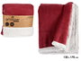 Giftdecor Manta Coral et Sherpa 130 x 170 cm Rose (Set de 6)