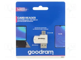 GOODRAM Lecteur de cartes mémoire microSD SDHC SDXC USB A et Micro USB B