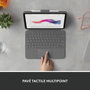 Logitech Combo Touch Étui clavier AZERTY Gris pour iPad (10e génération)
