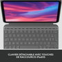 Logitech Combo Touch Étui clavier AZERTY Gris pour iPad (10e génération)