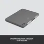 Logitech Combo Touch Étui Clavier avec Trackpad Détachable AZERTY pour iPad 10ᵉ Génération (Gris)