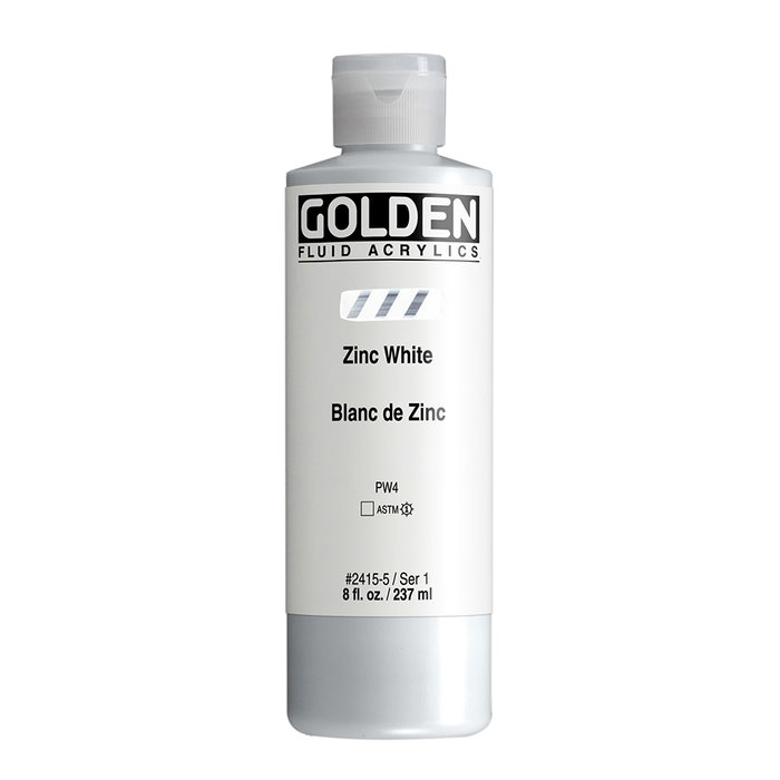Golden Fluid Colores Acrílicos Blanco Zinc 237 ml Golden Fluid Colores Acrílicos Blanco Zinc 237 ml