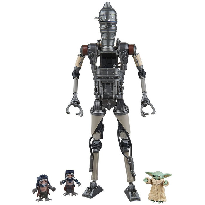 HASBRO Star Wars The Black Series - Set de 2 figurines articulées IG-12 et Grogu (The Mandalorian) 15 cm avec accessoires HASBRO Star Wars The Black Series - Set de 2 figurines articulées IG-12 et Grogu (The Mandalorian) 15 cm avec accessoires