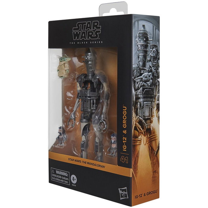HASBRO Star Wars The Black Series - Set de 2 figurines articulées IG-12 et Grogu (The Mandalorian) 15 cm avec accessoires HASBRO Star Wars The Black Series - Set de 2 figurines articulées IG-12 et Grogu (The Mandalorian) 15 cm avec accessoires