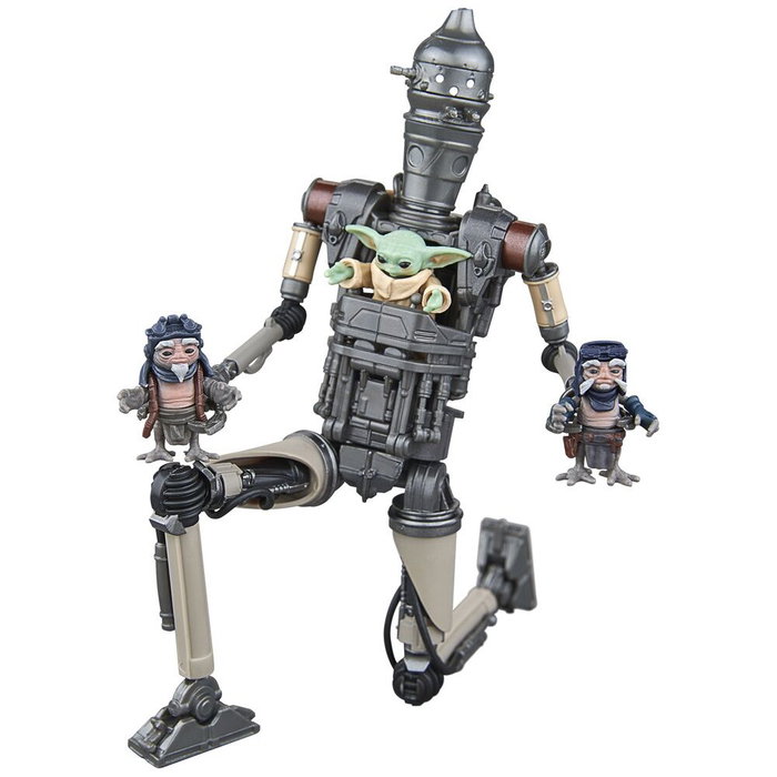 HASBRO Star Wars The Black Series - Set de 2 figurines articulées IG-12 et Grogu (The Mandalorian) 15 cm avec accessoires HASBRO Star Wars The Black Series - Set de 2 figurines articulées IG-12 et Grogu (The Mandalorian) 15 cm avec accessoires
