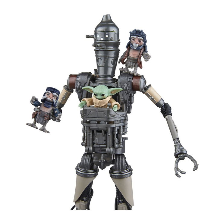 HASBRO Star Wars The Black Series - Set de 2 figurines articulées IG-12 et Grogu (The Mandalorian) 15 cm avec accessoires HASBRO Star Wars The Black Series - Set de 2 figurines articulées IG-12 et Grogu (The Mandalorian) 15 cm avec accessoires