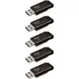 PNY Attaché 4 - Pack de 5 Clés USB 2.0 de 16 Go chacune - Design durable avec attache pour porte-clés