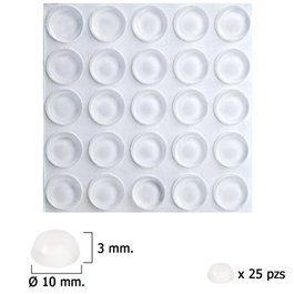 MAURER Dômes amortisseurs silicone grand format (blister 25 unités)