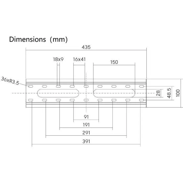 Stell SHO 4210 - Support TV fixe mural SLIM, pour écrans 32 à 55", VESA 100x100 à 400x400, charge max 45 kg, montage 2.7 cm du mur, acier noir